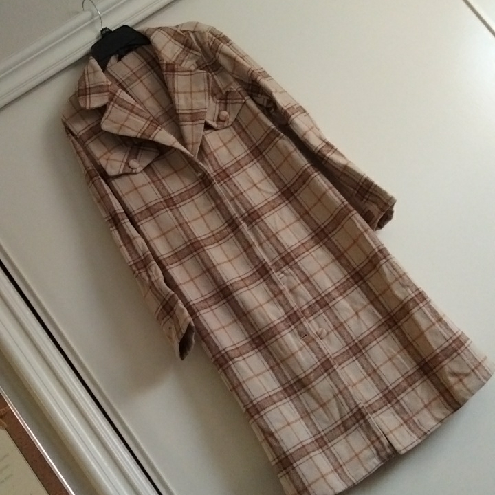 Brown Multi Jacket Coat